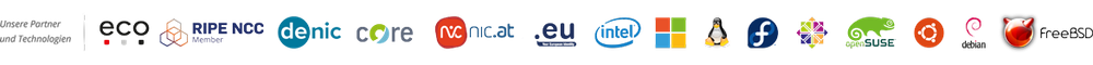 Unsere Server-Partner und Technologien